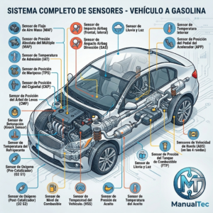 Guía de Sensores Motor Bencinero - Diagnóstico Rápido